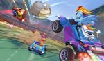  2016 absurd_res ball car equine eyewear fan_character female fluffle_puff friendship_is_magic goggles gsphere hi_res mammal my_little_pony pegasus rainbow_dash_(mlp) rocket_league scootaloo_(mlp) shadowbolts_(mlp) soccer sport vehicle wings 