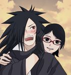  1girl age_difference character_request naruto sharingan uchiha_madara uchiha_sarada 