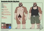  anthro balls baraking body_hair canine clothing flaccid fur humanoid_penis male mammal model_sheet nipples nude penis pubes wolf 