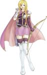 1girl blonde_hair cape character_request fire_emblem gloves looking_at_viewer official_art purple_eyes purple_hair wide_hips 