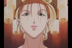  90s animated animated_gif baise blue_eyes brown_hair earrings hunter_x_hunter jewelry licking_lips lips solo tongue tongue_out 