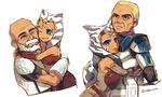  1boy 1girl age_progression ahsoka_tano armor dual_persona nabenicomi rex_(star_wars) star_wars star_wars:_rebels star_wars:_the_clone_wars tentacle_hair time_paradox 