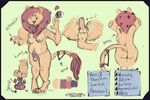  feline invalid_tag lazybutts lion mammal model_sheet penis transgirl uncut 