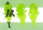  alien big_breasts big_butt bigdad black_sclera boots breasts butt cleavage clothed clothing female flora_fauna floran footwear green_eyes hat huge_breasts humanoid nipples nude open_mouth plant pussy solo starbound thigh_gap video_games wide_hips 