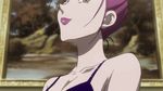  animated animated_gif baise earrings green_eyes hunter_x_hunter jewelry licking_lips lips purple_hair solo tongue tongue_out 