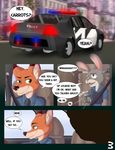  canine car clothing comic disney driving fox judy_hopps lagomorph mammal nick_wilde police rabbit redfoxsoul spoiler uniform vehicle zootopia 