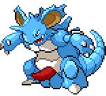  animated balls digital_media_(artwork) male nidoking nintendo penis pixel pixel_(artwork) pixel_animation pok&eacute;mon video_games 