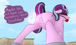  ball_gag bdsm bondage bound equine female friendship_is_magic gag hi_res horse magic mammal marsminer my_little_pony pony public_humiliation solo starlight_glimmer_(mlp) vaginal 