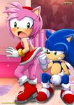  2016 amy_rose bbmbbf butt closet clothing dress erect_nipples female footwear gloves grin hairband hedgehog holding_penis horny male mammal masturbation mobius_unleashed nipple_bulge nipples palcomix palcomix_vip penile_masturbation penis raised_skirt shoes sonic_(series) sonic_the_hedgehog upskirt 