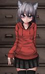  dorei_to_no_seikatsu_~teaching_feeling~ hood hoodie looking_at_viewer skirt sylvie 