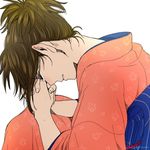  1girl 3mm brown_hair crying gintama japanese_clothes ponytail shimura_tae solo 