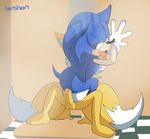  anal male male/male miles_prower senshion sex shower sonic_(series) sonic_the_hedgehog 