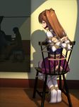  anal anal_object_insertion arms_behind_back bad_id bad_pixiv_id ball_gag bdsm bondage bound brown_eyes brown_hair chair dildo gag gagged highres instrument long_hair looking_back mirror multiple_girls object_insertion ogiso_setsuna piano piano_bench pussy_juice shibari shibari_over_clothes silhouette socks thighhighs tied_to_chair tokinohimitsu touma_kazusa white_album_2 