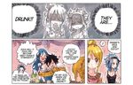  1boy 1girl comic fairy_tail gray_fullbuster juvia_loxar levy_mcgarden lucy_heartfilia rusk rusky 