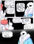  aftertale animated_skeleton blood bone clothed clothing comic dialogue english_text geno_sans_(aftertale)_(character) loverofpiggies male not_furry sans_(undertale) scarf skeleton text undead undertale video_games wounded 