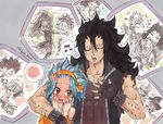  1boy 1girl fairy_tail gajeel_redfox levy_mcgarden rusky 