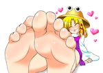  1girl barefoot feet madou moriya_suwako soles toes touhou 