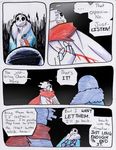  aftertale animated_skeleton blood bone clothed clothing comic dialogue english_text geno_sans_(aftertale)_(character) loverofpiggies male not_furry sans_(undertale) scarf skeleton text undead undertale video_games wounded 