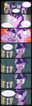  2015 absurd_res angry applejack_(mlp) cave comic cowboy_hat cutie_mark dialogue earth_pony english_text equine feathered_wings feathers female feral fight fluttershy_(mlp) friendship_is_magic fur group hair hat hi_res horn horse inside magic mammal my_little_pony pandramodo pegasus pony rarity_(mlp) starlight_glimmer_(mlp) text twilight_sparkle_(mlp) unicorn winged_unicorn wings 