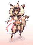  animal_ear_fluff animal_ears blade_&amp;_soul brown_eyes brown_hair gloves long_hair lyn_(blade_&amp;_soul) newey smile solo tail 