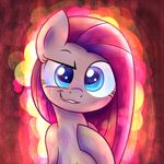  blue_eyes equine friendship_is_magic hair heavymetalbronyyeah horse looking_at_viewer mammal my_little_pony pink_hair pinkamena_(mlp) raised_eyebrow smile solo teeth 