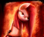  clothed clothing equine female friendship_is_magic hair heavymetalbronyyeah horse looking_at_viewer mammal my_little_pony navel pink_hair pinkamena_(mlp) solo 