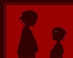  fuura_kafuka itoshiki_nozomu red sayonara_zetsubou_sensei silhouette 