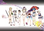  animal_ears animal_print anklet barefoot bikini bishamonten's_spear black_hair blonde_hair blue_hair closed_eyes ghost gradient_hair grey_hair hat hijiri_byakuren hikarumiao hook houjuu_nue innertube jewelry karakasa_obake kumoi_ichirin long_hair micro_bikini mouse_ears multicolored_hair multiple_girls murasa_minamitsu nazrin one-piece_swimsuit polearm purple_hair sandals school_swimsuit short_hair slingshot_swimsuit sorcerer's_sutra_scroll spear sunglasses swimsuit tatara_kogasa tiger_print toramaru_shou touhou umbrella undefined_fantastic_object unzan weapon white_school_swimsuit white_swimsuit 