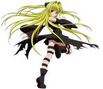  1girl absurdres blonde_hair extraction golden_darkness highres konjiki_no_yami long_hair solo to_love_ru vector 