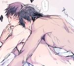  2boys anal blush drooling grin ji_futoshi_(mocomax) male_focus multiple_boys muscle naughty_face nude saliva scar sex shinoda_masafumi smile steam sweat tachikawa_kei world_trigger yaoi 