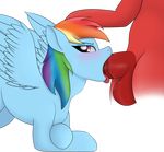  balls blush booponies equine fellatio friendship_is_magic horse mammal my_little_pony oral penis pony rainbow_dash_(mlp) saliva sex wet 