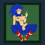  2016 anthro anus areola balls big_breasts breasts dickgirl erect_nipples erection hedgehog humanoid humanoidized intersex mammal nipples penis pherociouseso solo sonic_(series) sonic_the_hedgehog uncut 