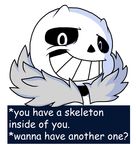  animated_skeleton bone english_text gracefirehearth looking_at_viewer not_furry sans_(undertale) skeleton solo text undead undertale video_games 