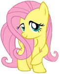  cute cutie_mark equine feathered_wings feathers female feral fluttershy_(mlp) friendship_is_magic fur hair horse intimate looking_at_viewer mammal my_little_pony pegasus pink_hair pony solo wings 