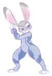  anthro crossover disney female fur grey_fur gun invalid_tag judy_hopps lagomorph long_ears mammal metroid navel nintendo rabbit ranged_weapon short_stack thick_thighs unknown_artist video_games weapon wide_hips zero_suit zootopia 