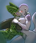  alien big_breasts big_butt blush breasts butt cell_(dragonball) crossgender dragon_ball dragon_ball_z duo erect_nipples eyes_closed female female/female frieza green_skin hand_on_crotch hug humanoid invalid_tag kissing lips nipples not_furry nude rhodesio side_view skinny_tail smirk thick_tights white_skin wide_hips 