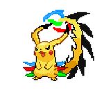  1000_hours_in_ms_paint mammal megaevolution megapikachu nintendo pikachu pok&eacute;mon rodent sonic_(series) sonic_the_hedgehog sprite_edit video_games what 