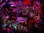  big_breasts breasts clitoris corruption demon detailed_background digital_media_(artwork) forced goo hair headband horn hozumi_touji long_tongue looking_down nipple_penetration nipples nude penetration pixiv purple_skin pussy rape red_hair slime tentacles tongue transformation vagina_dentata what yellow_eyes 