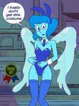  alien bunny_costume clothing female furboz gem_(species) lapis_lazuli_(steven_universe) legwear necktie steven_universe stockings text water wings 