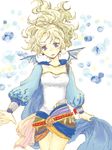  alternate_costume asayoru_hiru_(manmaruboo) blonde_hair blue_eyes breasts cape dissidia_012_final_fantasy dissidia_final_fantasy earrings final_fantasy final_fantasy_vi jewelry leotard long_hair medium_breasts ponytail solo tina_branford wings 