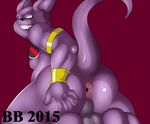 2015 anthro anus armlet balls big_butt big_muscles blackbear bracelet butt cat champa deity dragon_ball dragon_ball_super evil_grin feline grin jewelry long_tail looking_at_viewer looking_back male mammal mostly_nude muscular muscular_male overweight overweight_male perineum presenting presenting_anus presenting_hindquarters raised_tail rear_view sitting smile solo spread_anus spread_butt spread_legs spreading teeth thick_thighs 