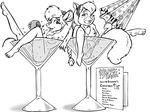  alcohol anthro bath beverage breasts chip_&#039;n_dale_rescue_rangers cocktail disney drinkglass duo eyewear female female/female food gadget_hackwrench goggles hairband mammal mouse nipples pussy rodent spreading squirrel style_wager tammy_squirrel tuft umbrella 