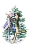  2boys child gon_freecss hunter_x_hunter killua_zoldyck male_focus multiple_boys shailo short_hair white_hair 