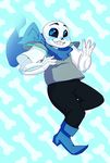  animated_skeleton bone boots clothed clothing footwear male milsomes not_furry sans_(undertale) skeleton text undead underswap undertale video_games 