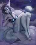  bra canine clothed clothing female looking_at_viewer mammal panties pinup pose skimpy solo underwear vexstacy wolf 