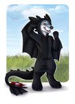  2016 blue_fur canine cosplay costume dragon fur how_to_train_your_dragon josepaw kigurumi male mammal milo_amiro outside solo toothless 