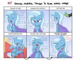  ! &lt;3 2016 adequality ambiguous_gender cape clothing cutie_mark duo english_text equine eyes_closed female feral friendship_is_magic hair horn looking_at_viewer mammal my_little_pony sofa text thesassyjessy tongue trixie_(mlp) tsundere unicorn waifu_chart 