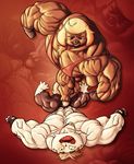  abs biceps canine cat dofus dog feline furry_(artist) huge_muscles indie_delagrandaventure kerub_crepin male male/male mammal muscular pecs redsilver 