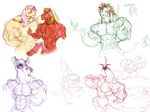  abs animal_genitalia animal_penis biceps big_macintosh_(mlp) crossgender ed_(lion_king) equine_penis final_fantasy final_fantasy_vii fluttershy_(mlp) friendship_is_magic furry_(artist) huge_muscles kung_fu_panda lord_shen male muscular my_little_pony pecs penis red_xiii sketch square_enix video_games 