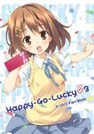  confetti hair_ornament hairclip hirasawa_yui k-on! lowres pencil_case school_uniform skirt solo sweater_vest umino_tomo utauyo_miracle 